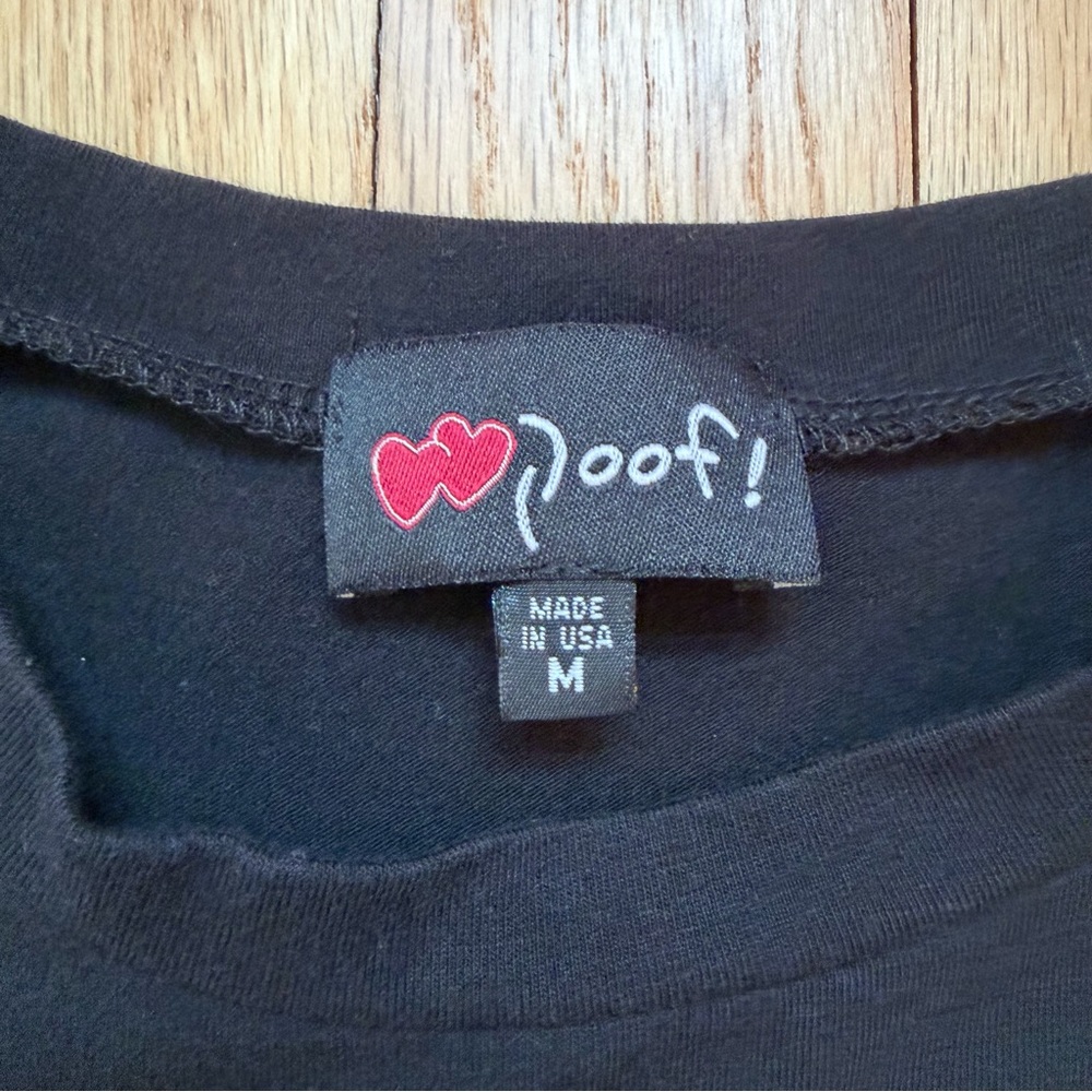Vintage Black Baby Tee with Strip Detail - Picture 8 of 9